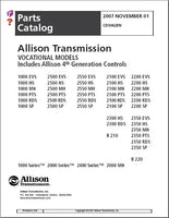 Allison Transmission Parts Catalog