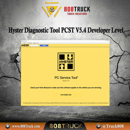 Hyster Diagnostic Tool PCST V5.4 Developer Level