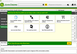 John Deere CAN and Connectivity Health Wizard 2023