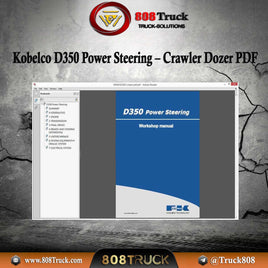 Kobelco D350 Power Steering – Crawler Dozer Workshop Manual PDF