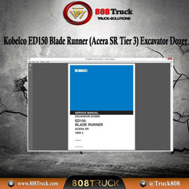 Kobelco ED150 Blade Runner (Acera SR Tier 3) Excavator Dozer Service Manual PDF