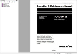 Komatsu Mining Excavator 1.16 GB PDF 2024 Operation and Maintenance Manual, Field Assembly Instruction