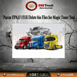 Paccar EPA13 151H Delete bin Files for Magic Tuner Tool