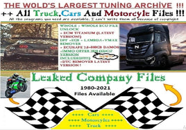 THE LARGEST CARS MOTORCYLES AND TRUCKS 1.5 TB TUNING FILE ARCHIVE 2022