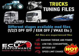 Trucks Tuning Files Stage1,dpf off, adblue off, egr off...etc - Hot Package 2022