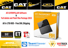 All Caterpillar software, Delete, Flash & wish files, Repair Manuals And wiring diagrams in 1TB HDD