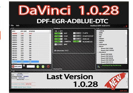 DAVINCI 1.0.28 DPF EGR DTC ADBLUE LAMBDA REMOVE + Ksuite 2.9 + Checksum