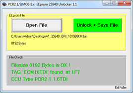 PCR2.1 and SIMOS8.x Unlocking software for tuning,edit maps,ecu PCR2.1 Unlocker