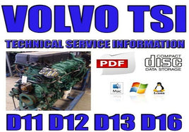 VOLVO TRUCK TSI ENGINE D11 D12 D13 D16 TECHNICAL SERVICE WORKSHOP REPAIR MANUAL