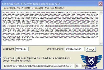 Cat Trim Files Checksum Calculator - 808TRUCK