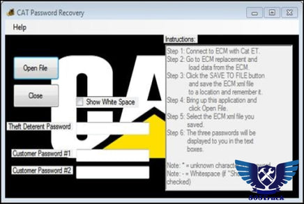 Caterpillar ECM customer password recovery tool - 808TRUCK