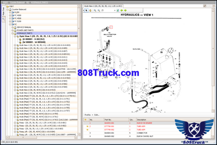 Crown ForkLift Truck Full Set Service and Parts Manual - 808TRUCK