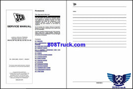 JCB 506-36, 507-42, 509-42, 512-56, 514-56 Telescopic Handler Service Repair Manual - 808TRUCK