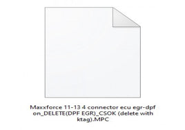 Maxxforce 11-13 4 Connector EGR DPF Delete File