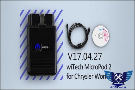 wiTech MicroPod2 DBRIII v17.04.27 Diagnostic Tool For Chrysler/Dodge/Jeep - DHL - 808TRUCK